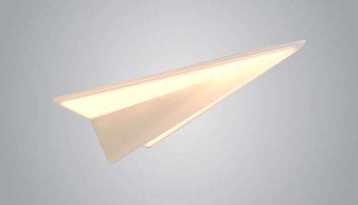 paper plane подвесной светильник